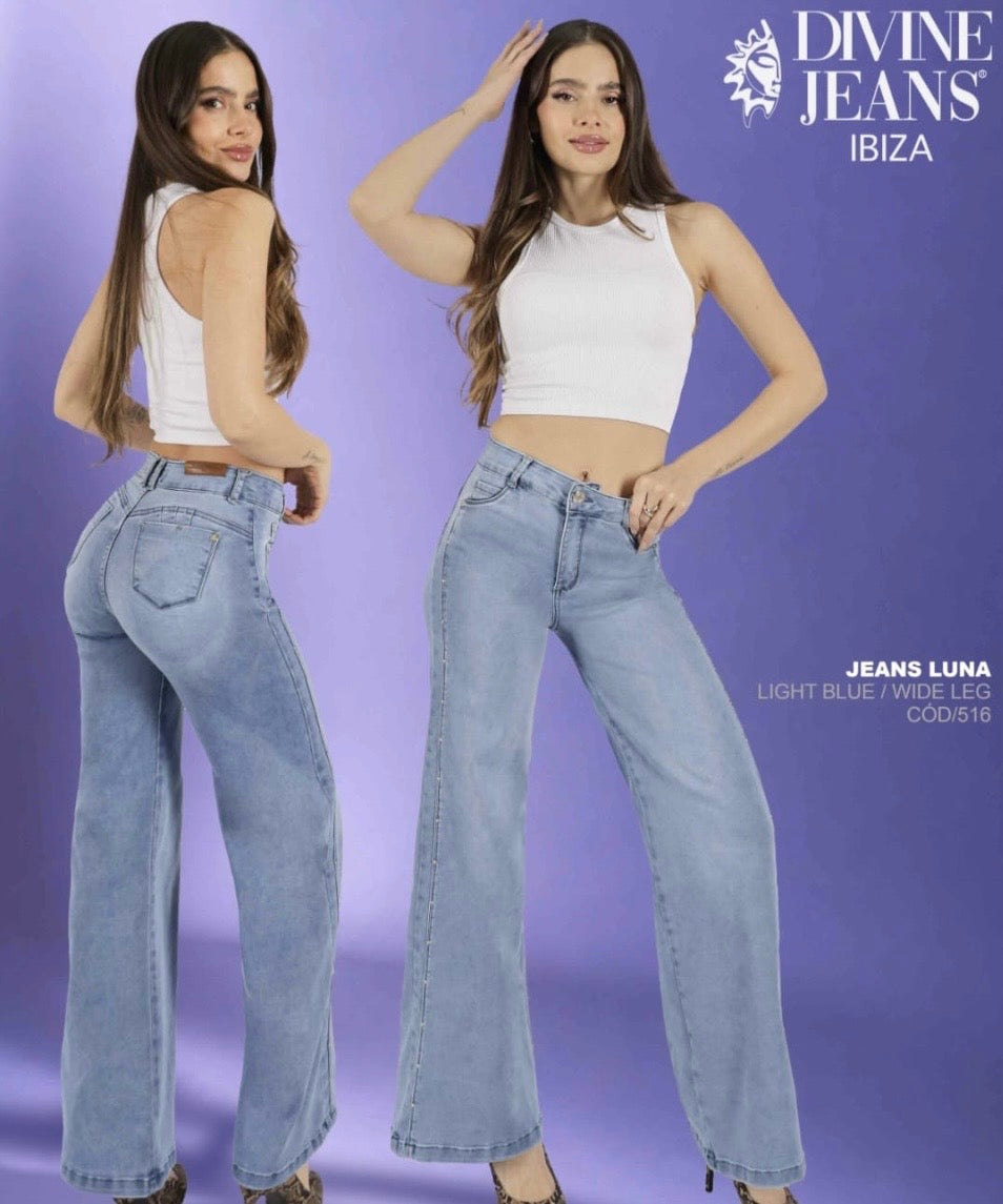 Jeans Luna Wide Leg light blue