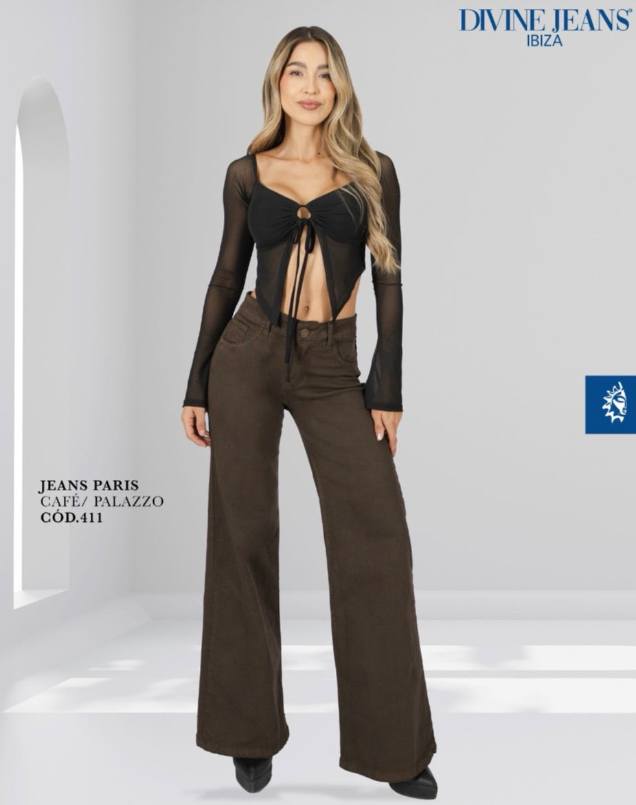 Jeans Paris café Wide leg