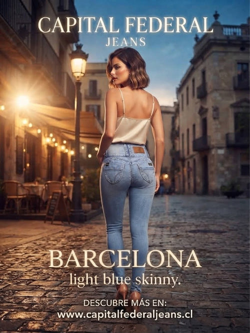 Jeans Barcelona Skinny celeste