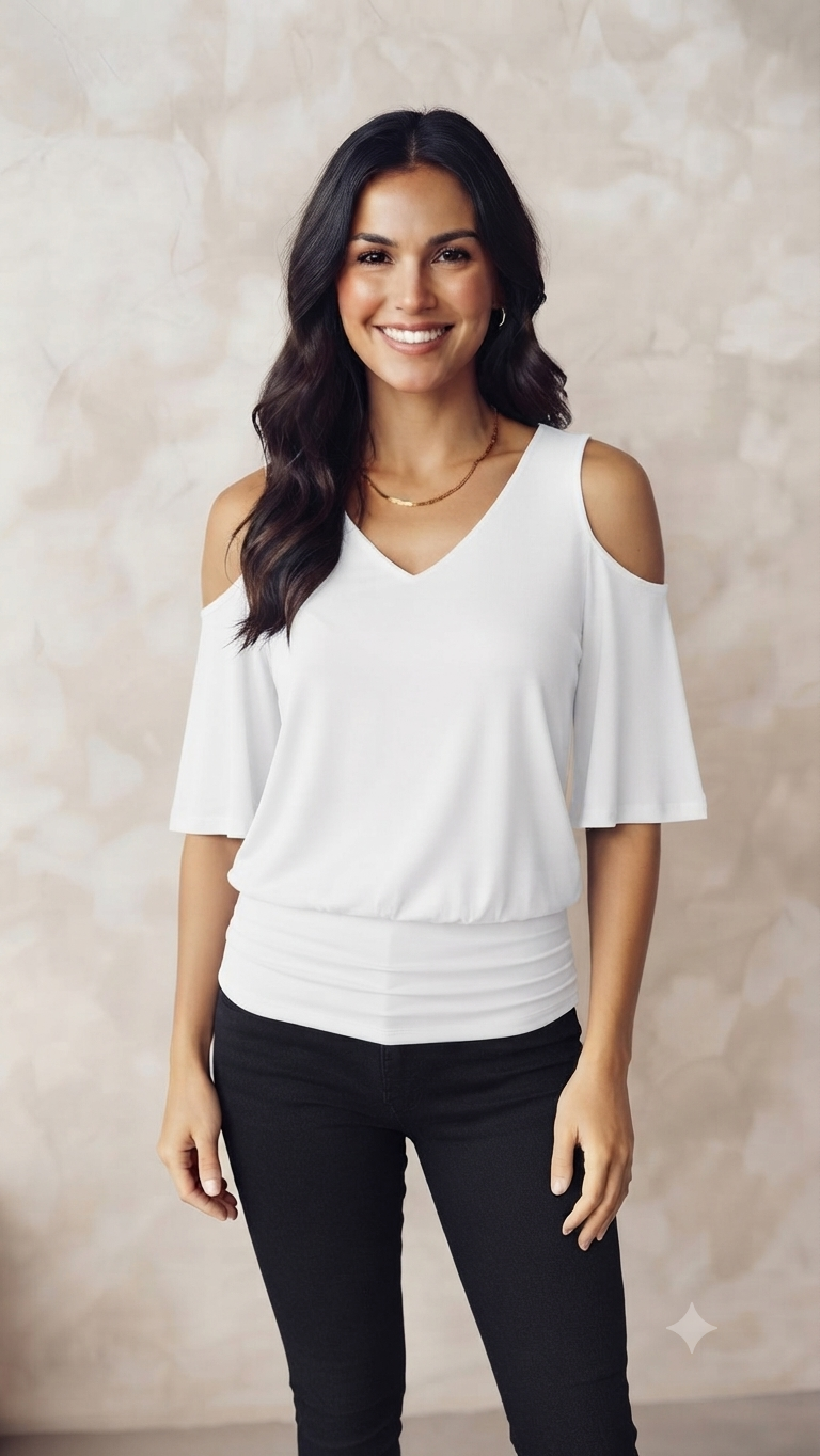 Polera  con Hombros Descubiertos